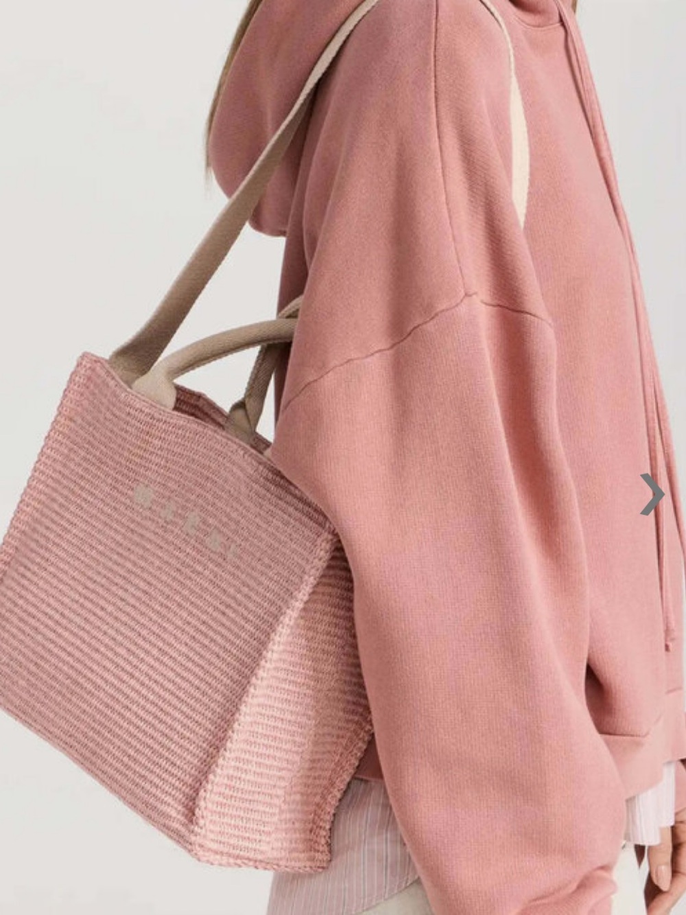MARNI Woven Pink Tote Bag - Women's Casual Shoulder Bag - Picture 1 of 15
